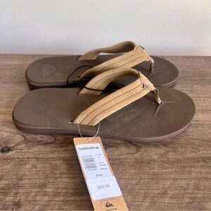 QUIKSILVER Manta Suede Men's Tan Sandals Size 9 SKU#241159